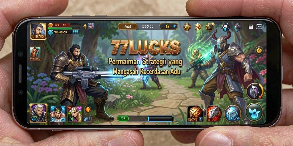 Tampilan gameplay 77LUCKS yang mendebarkan dan penuh strategi.