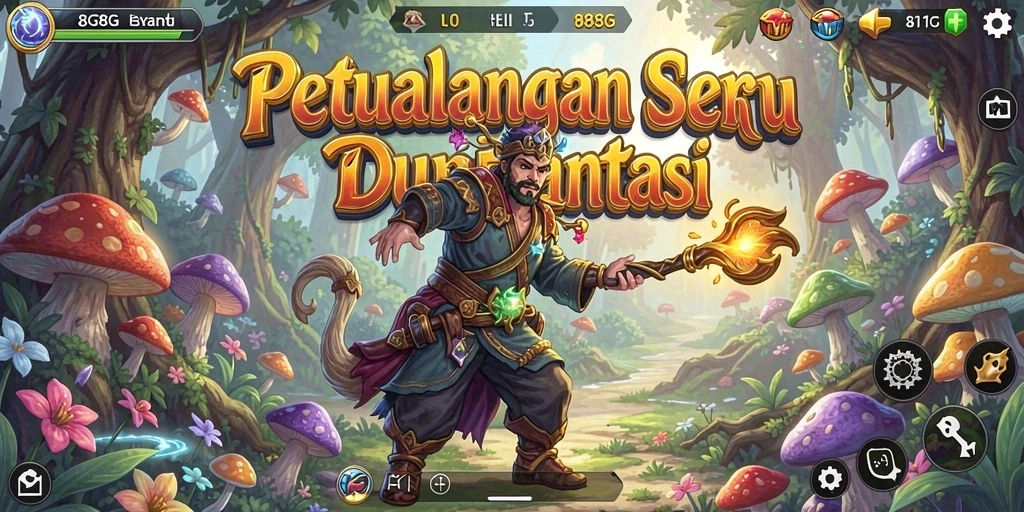 Screenshot gameplay 8G8G dengan aksi seru di dalam dunia petualangan.