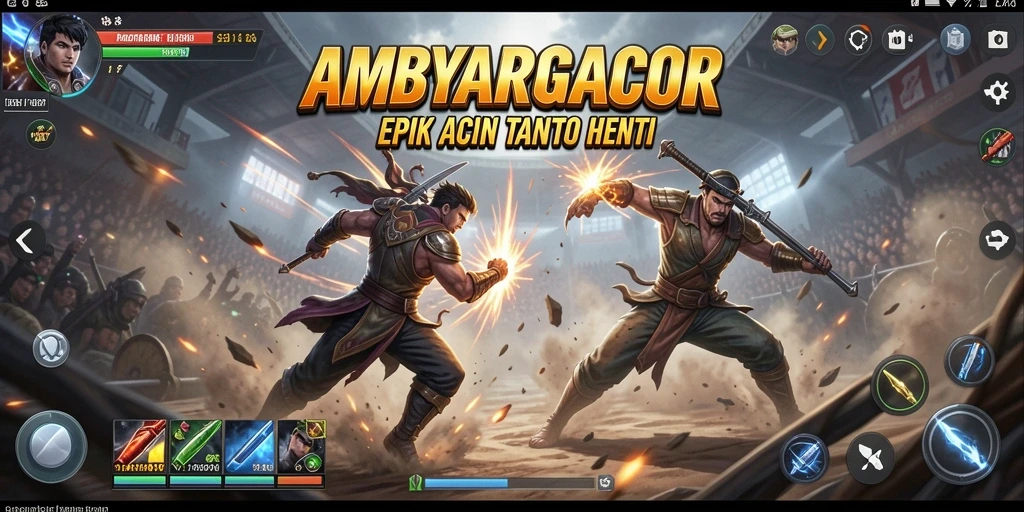 Tampilan menarik dari gameplay Fighting yang intens dan seru.