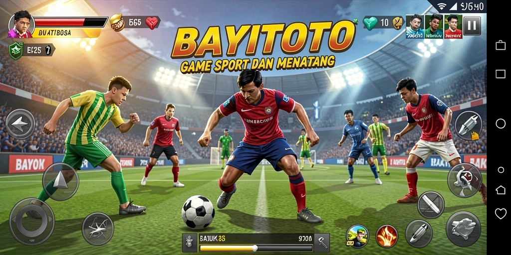 Gameplay seru di BAYITOTO menampilkan aksi olahraga mendebarkan.