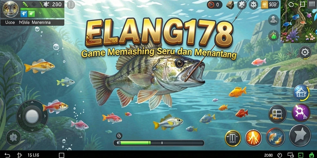 Tampilan menarik dari gameplay ELANG178 saat memancing ikan.