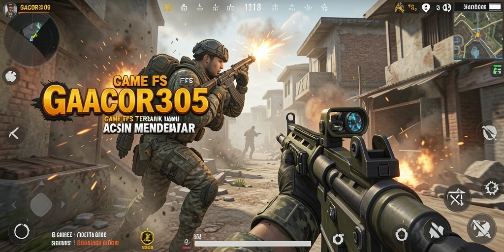 Gameplay mendebarkan GACOR305 dengan aksi tembak-tembakan intens.