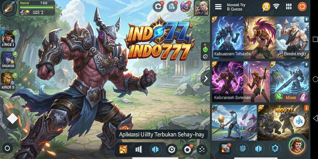 Tampilan antarmuka pengguna INDO777 yang intuitif dan modern.