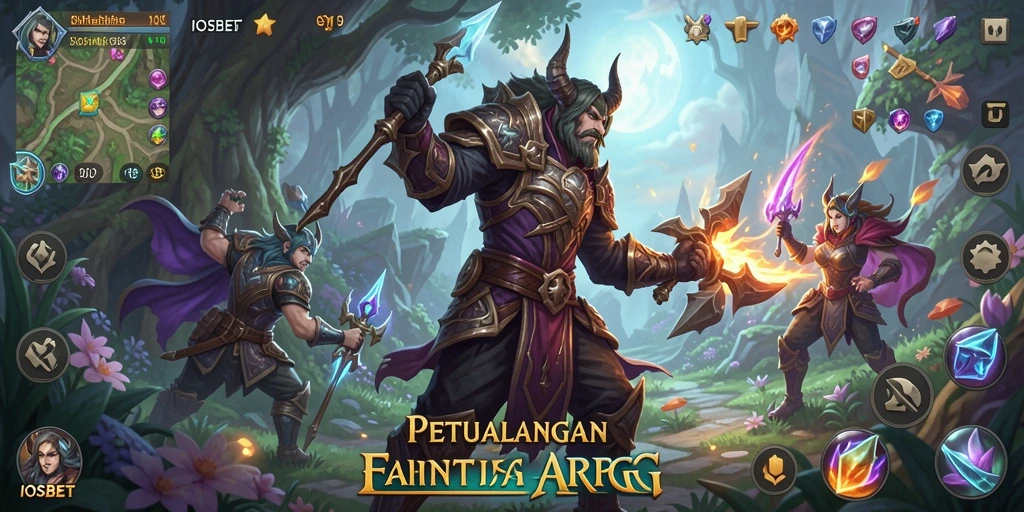 Screenshot utama menunjukkan aksi pertempuran mendebarkan di IOSBET.