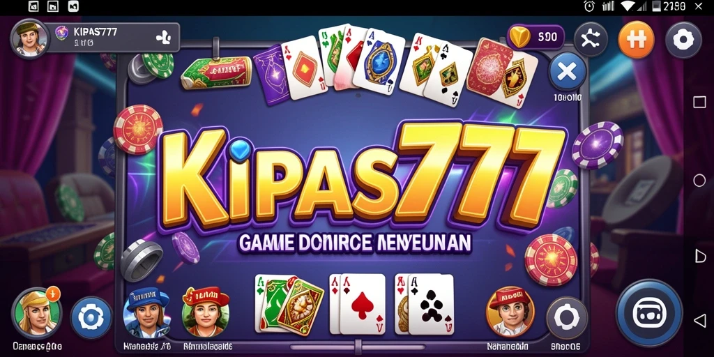 Tampilan gameplay KIPAS777 dengan aksi seru permainan Domino.