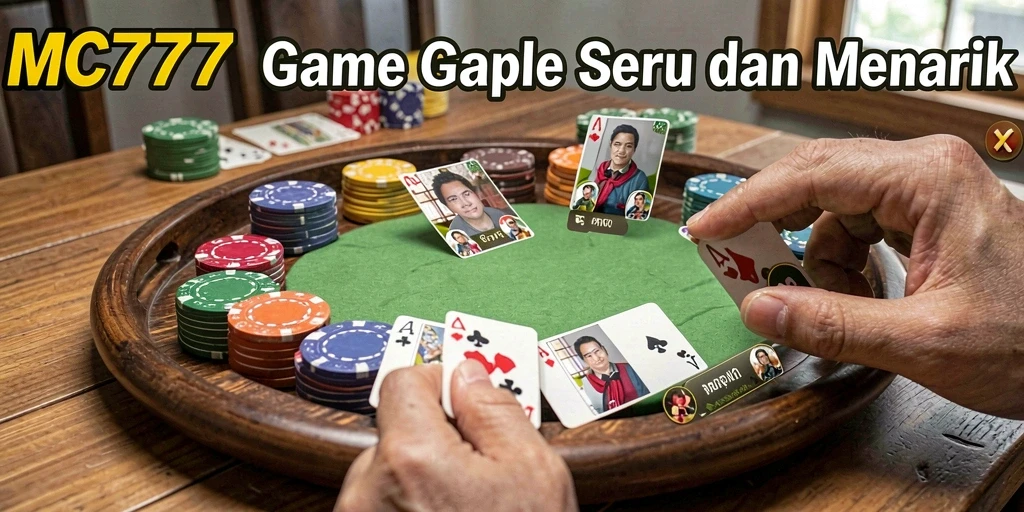 Tampilan gameplay Gaple yang seru di MC777.