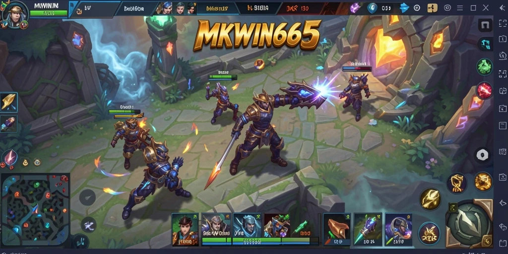 Gameplay dinamis dan karakter unik dalam MKWIN666.