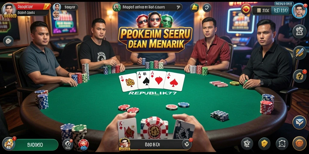Tampilan gameplay seru dan mengasyikkan di REPUBLIK77.