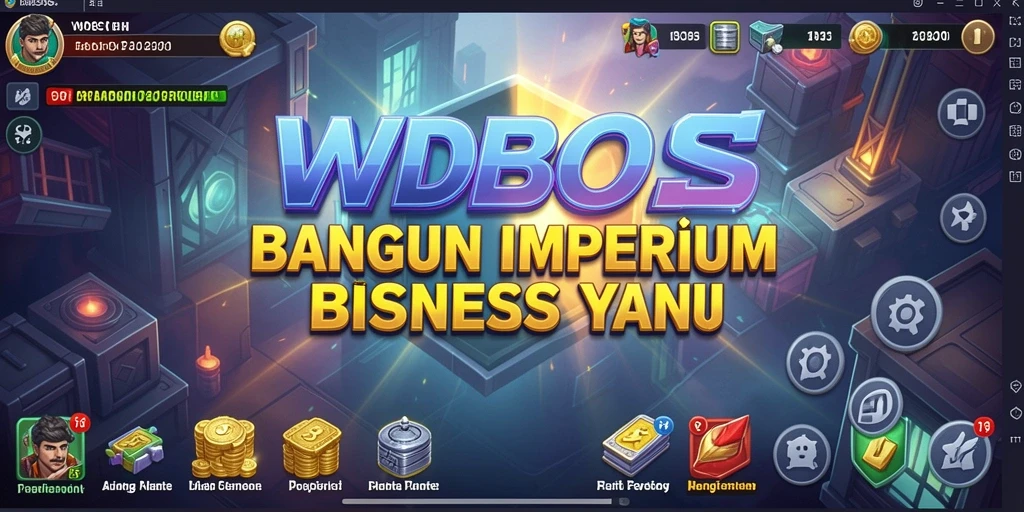 Tampilan gameplay WDBOS menampilkan manajemen bisnis yang menyenangkan.